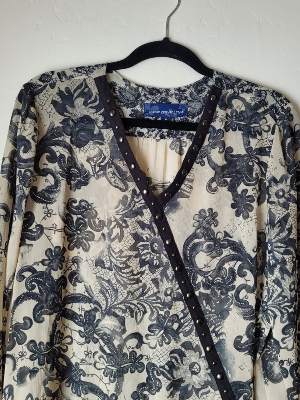 Susan Graver Semi Sheer Boho Tunic - Picture 8 of 8